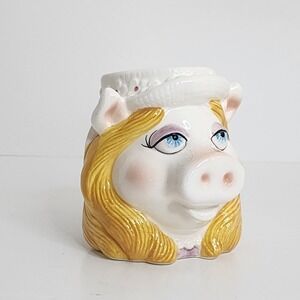 Miss Piggy Ceramic Mug 1985 Muppet Show Collectible‎ Vintage